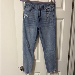 American Eagle Distressed Mom Jeans